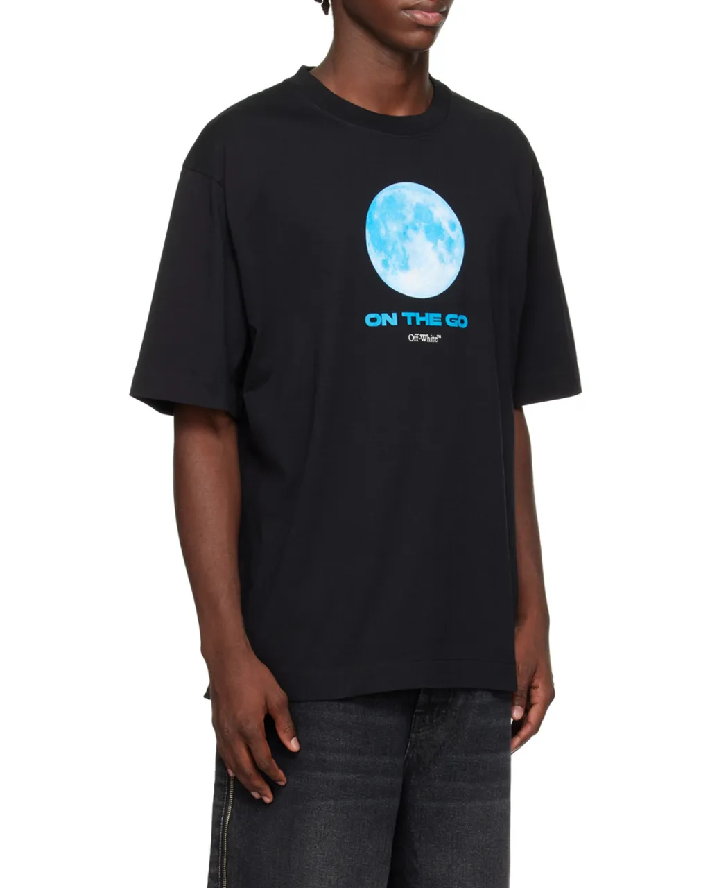 Moon-Print Cotton T-Shirt