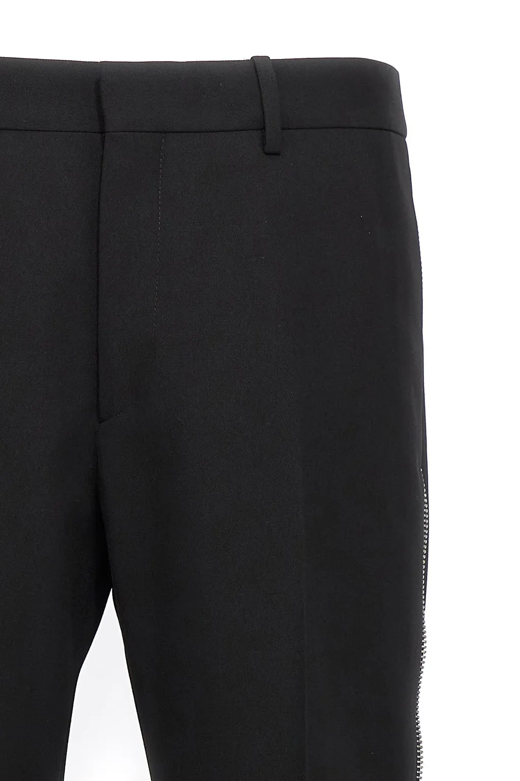 Off-White High Waist Straight Leg Pants