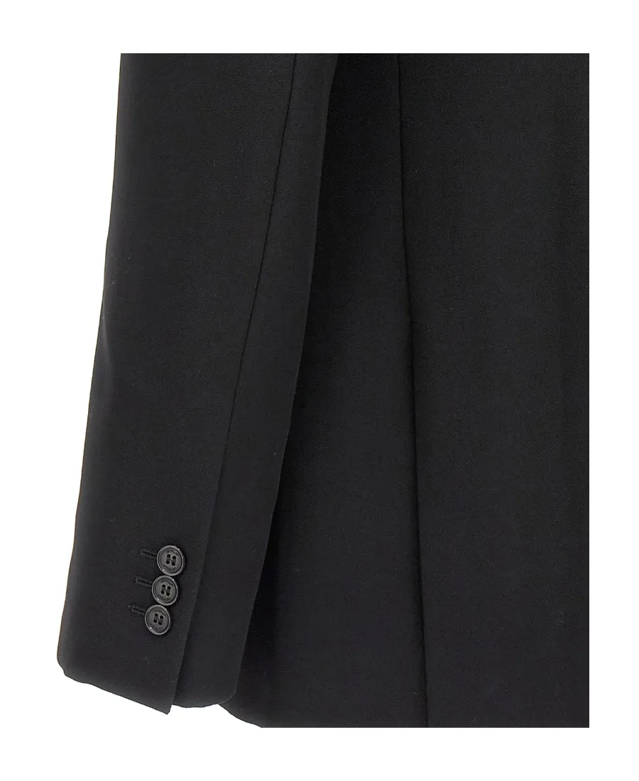 Off-White Double-Breasted Long-Sleeved Blazer