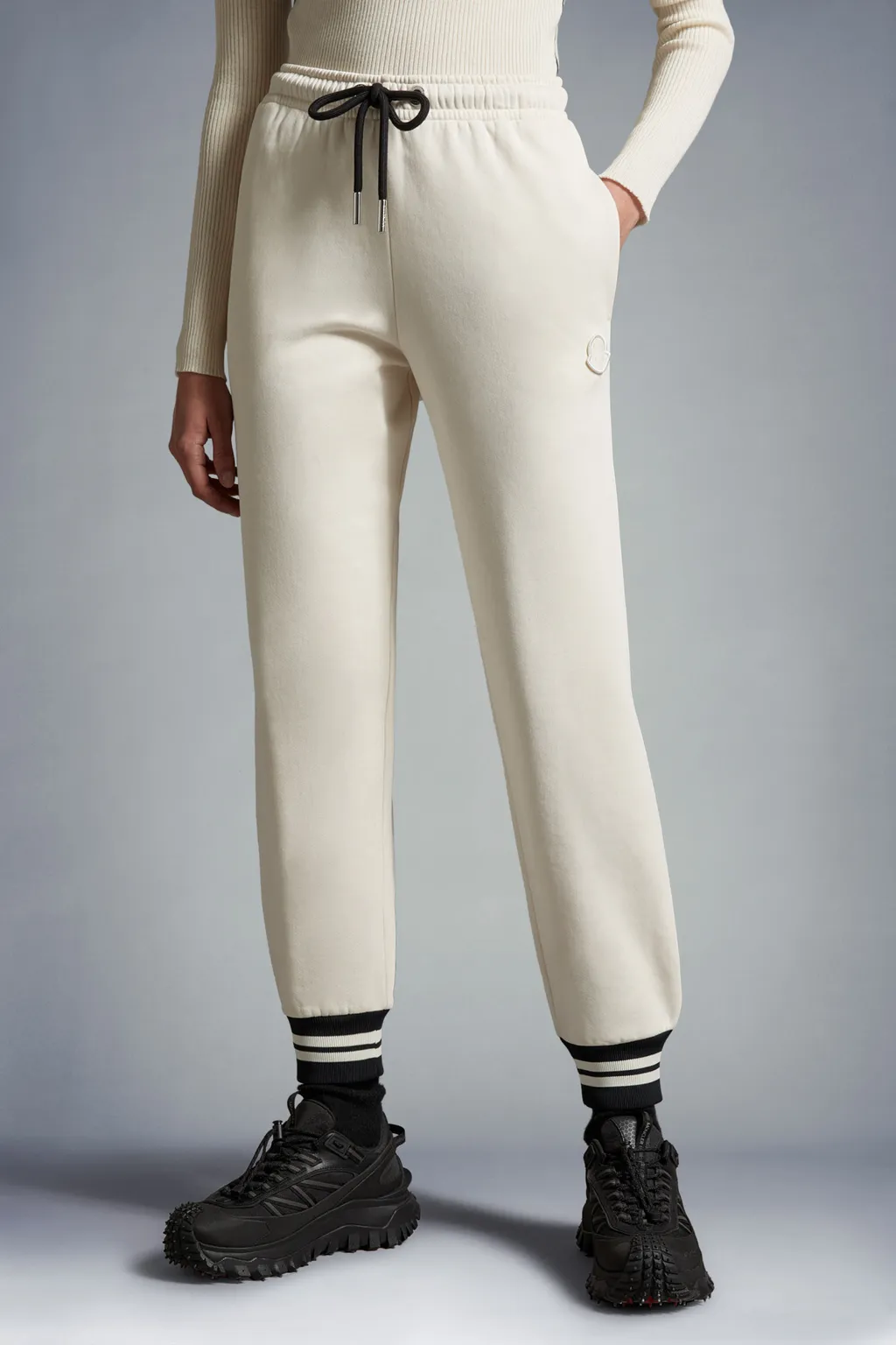 Moncler Logo Patch Detail Drawstring Sweatpants