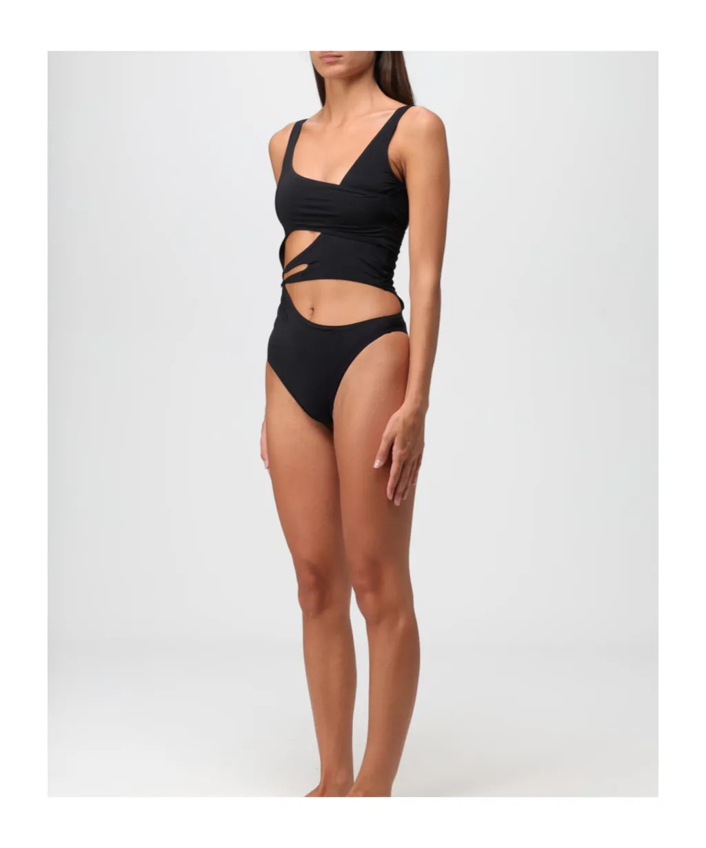 Off-White One-Piece Sleeveless Swimsuit