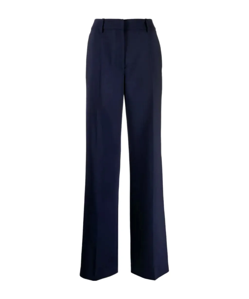 Off-White High Waist Straight Leg Pants