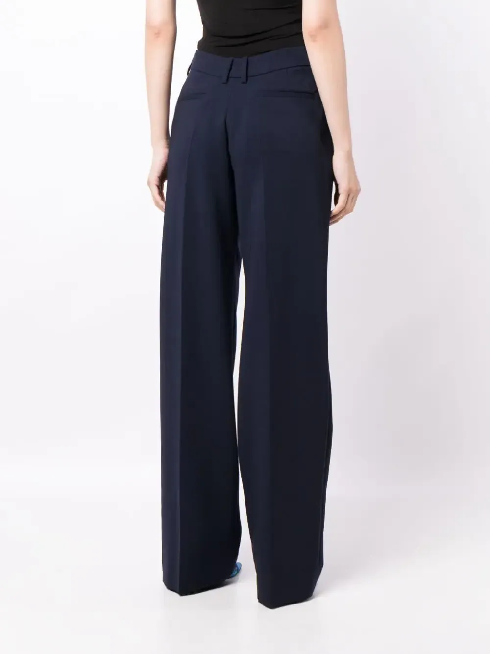 Off-White High Waist Straight Leg Pants