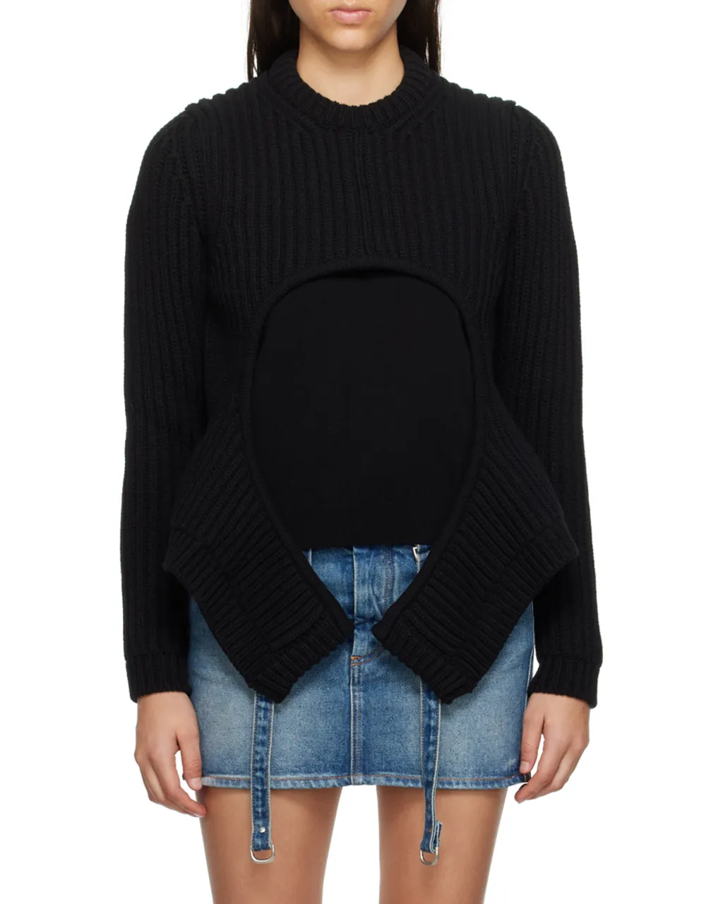 Off-White Cut-Out Crewneck Jumper