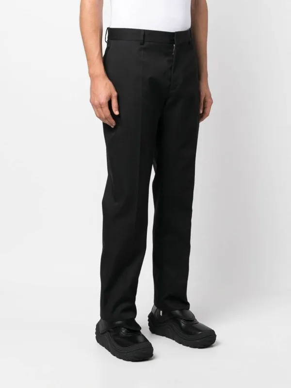 Off-White High Waist Straight Leg Pants