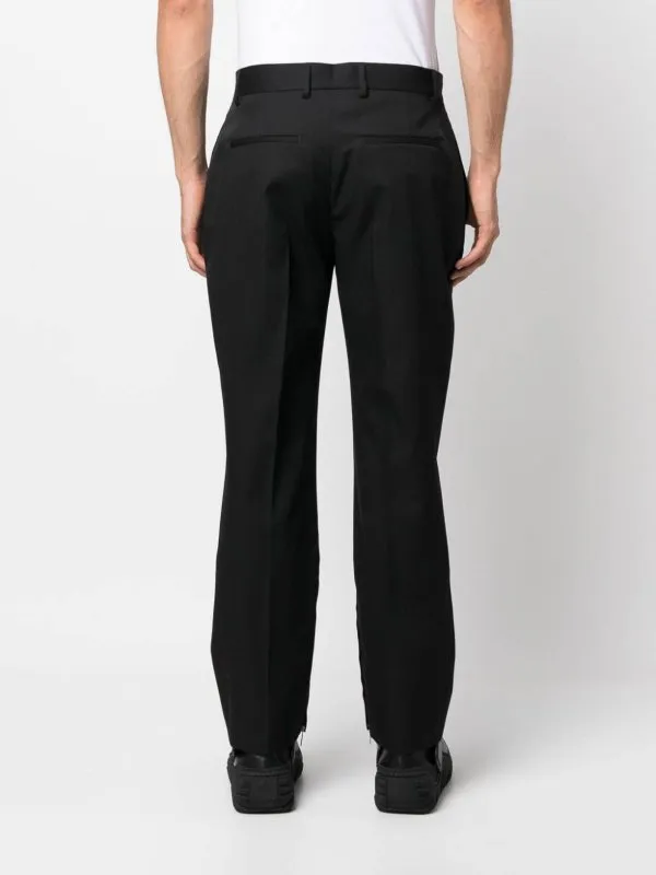 Off-White High Waist Straight Leg Pants