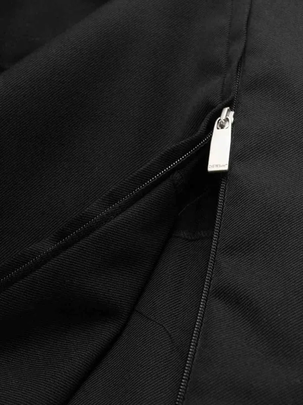 Off-White High Waist Straight Leg Pants