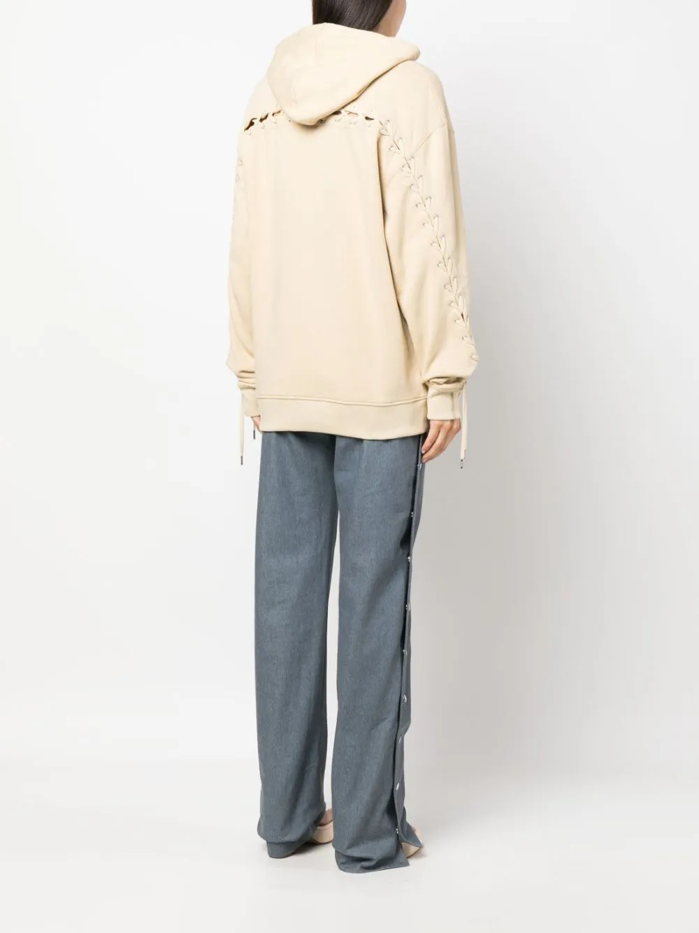 Lace-Up Hoodie