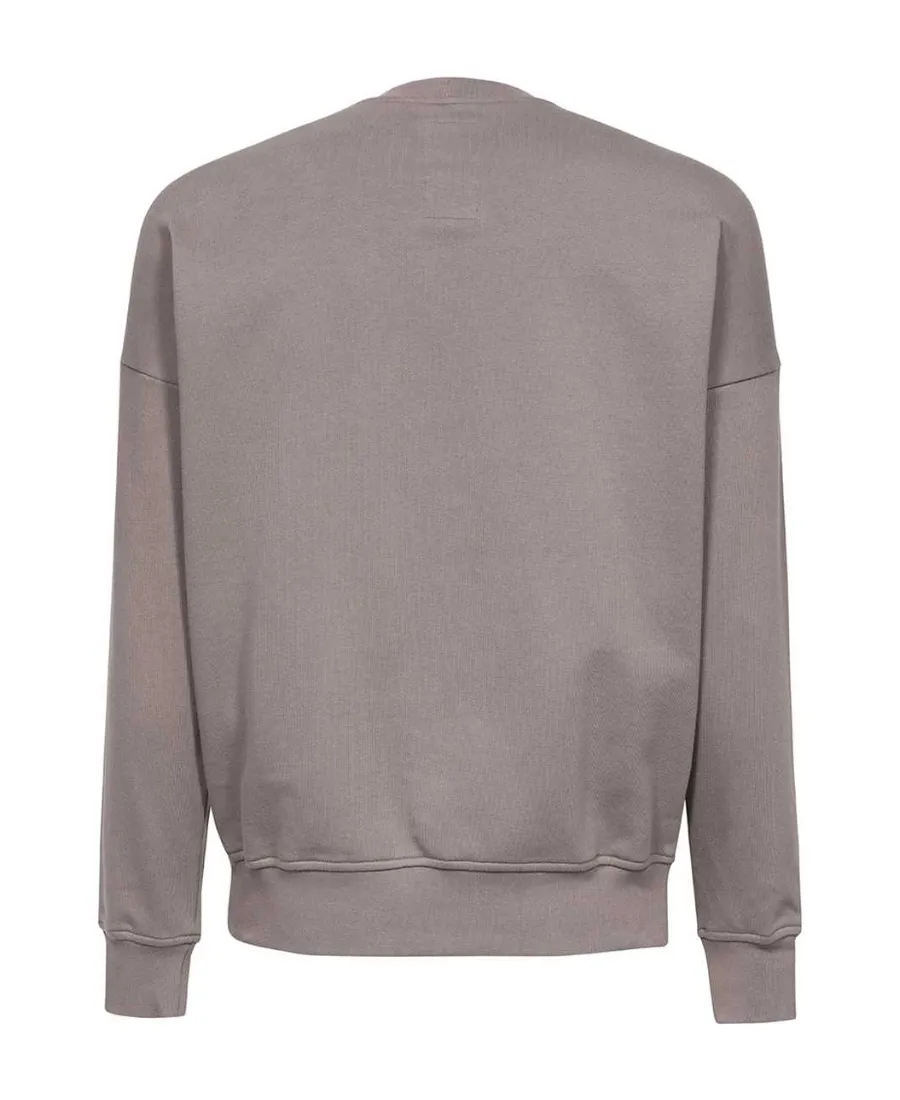 Embroidered-Logo Organic-Cotton Jumper