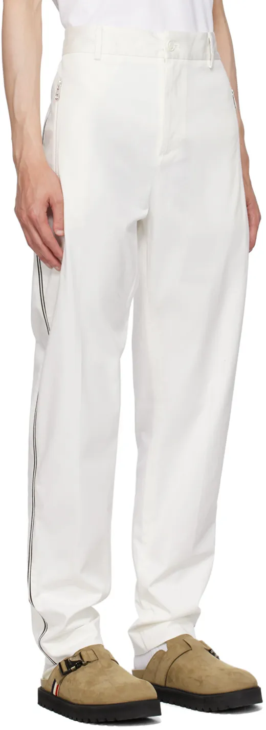 Moncler Side Stripe Pleated-Front Trousers