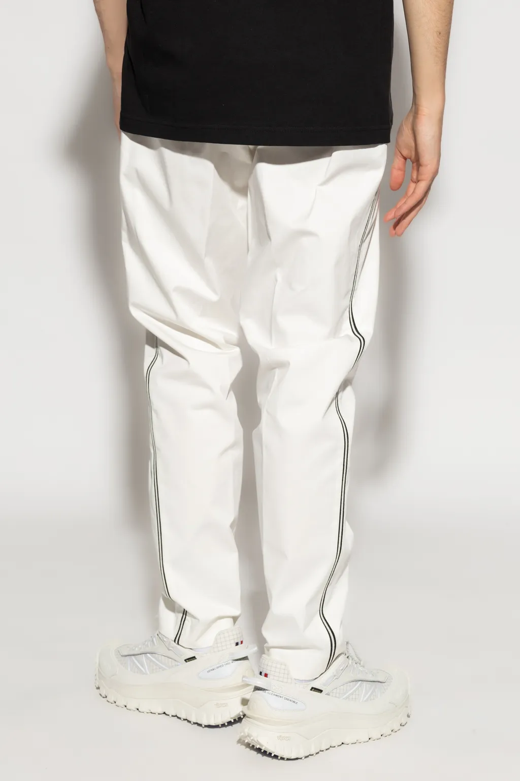 Moncler Side Stripe Pleated-Front Trousers