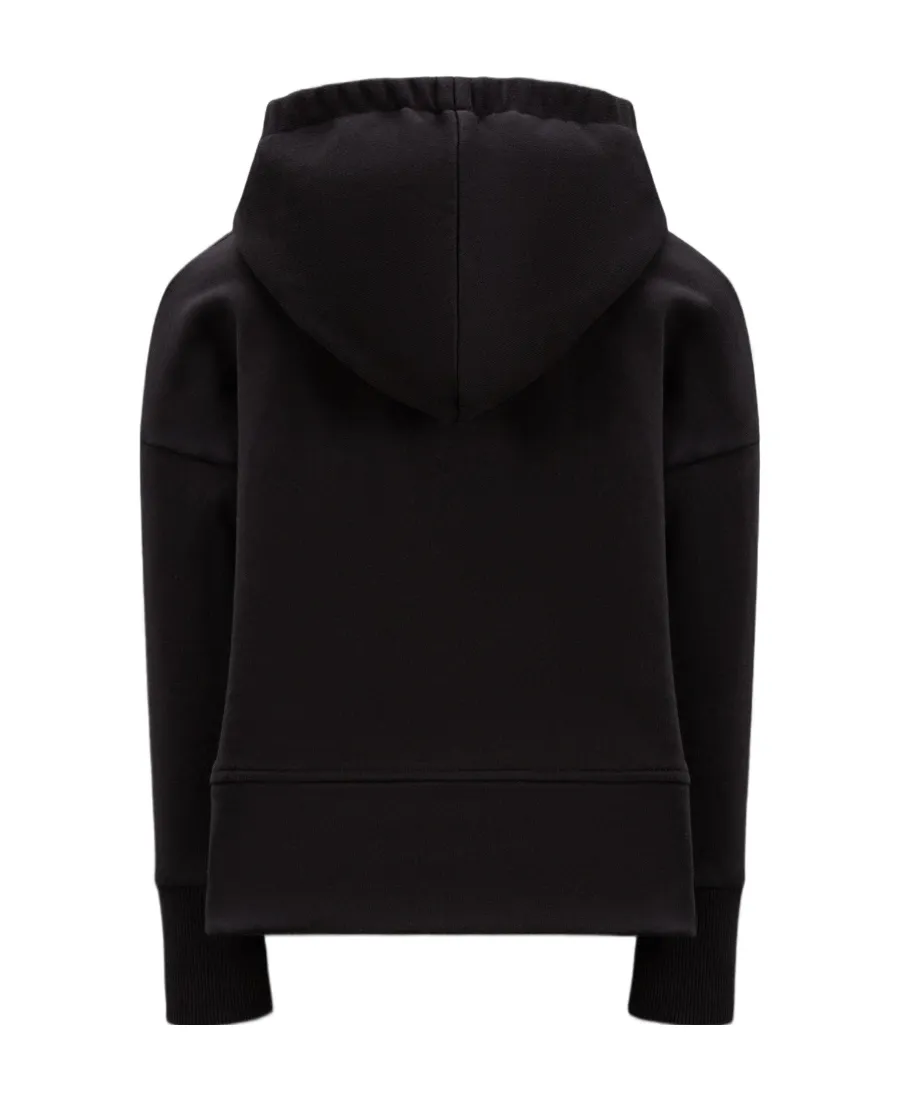 Moncler Enfant Logo Flocked Long-Sleeved Hoodie