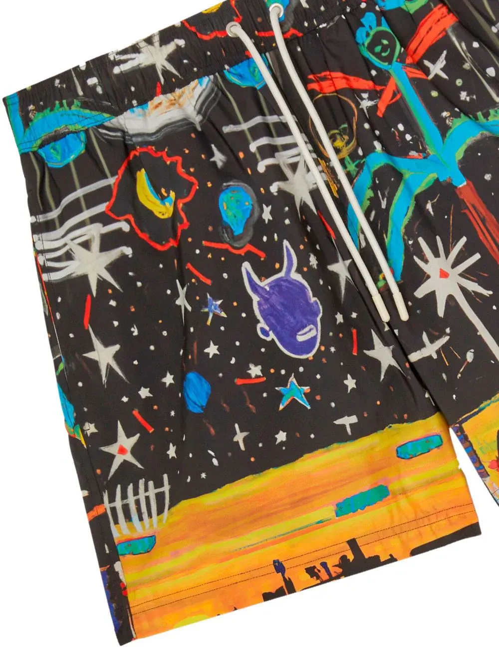 Starry Night Drawstring Swim Shorts