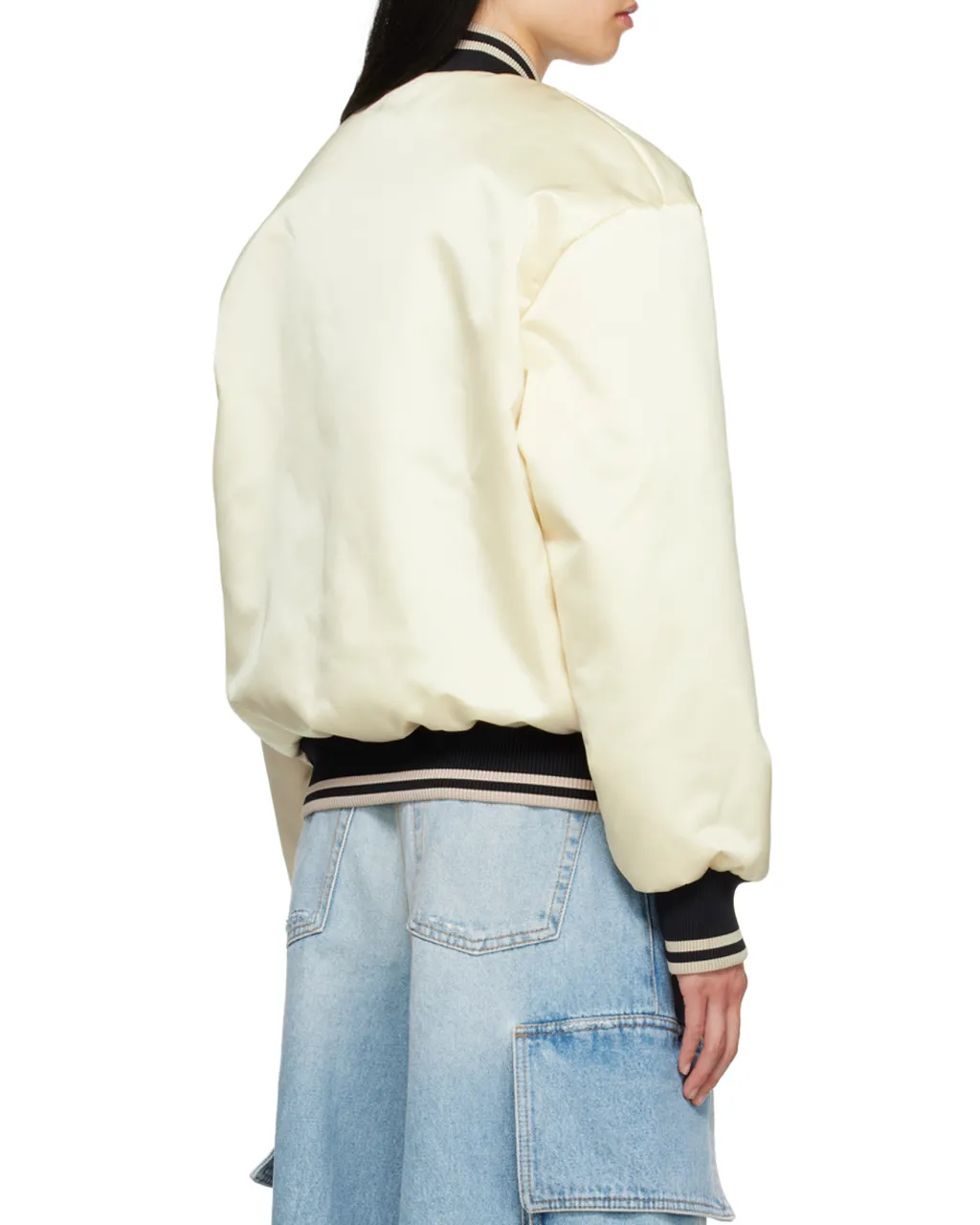 Palm Angels Logo Embroidered Zipped Bomber Jacket