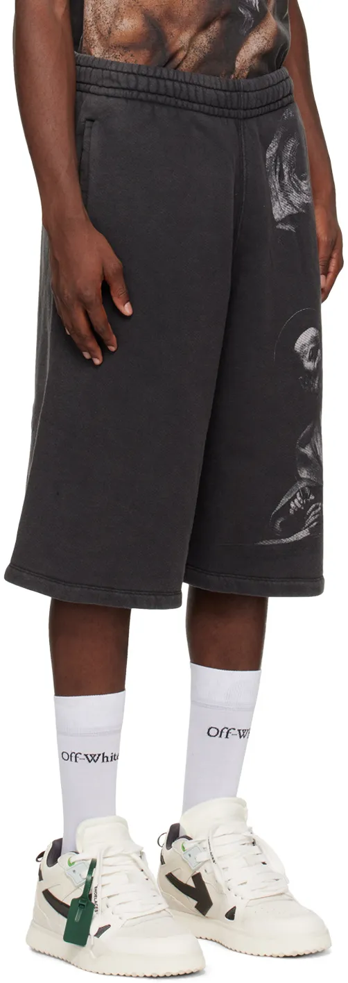 Saint Matthew-Print Track Shorts