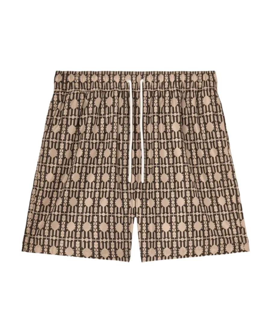 Monogram-Print Swim Shorts