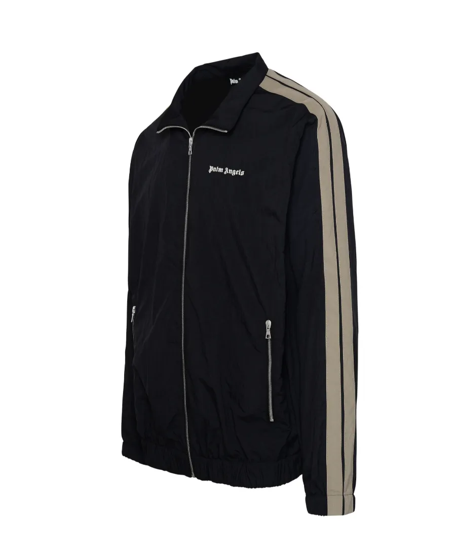 Palm Angels Logo Detailed Zipped Track Jacket