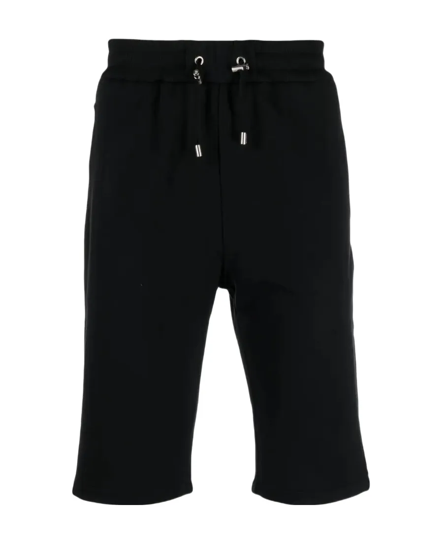 Drawstring Cotton Track Shorts