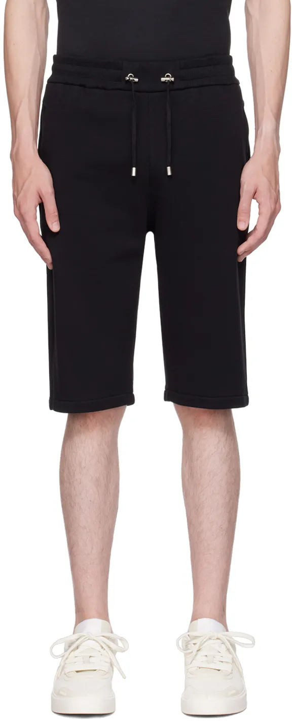 Drawstring Cotton Track Shorts