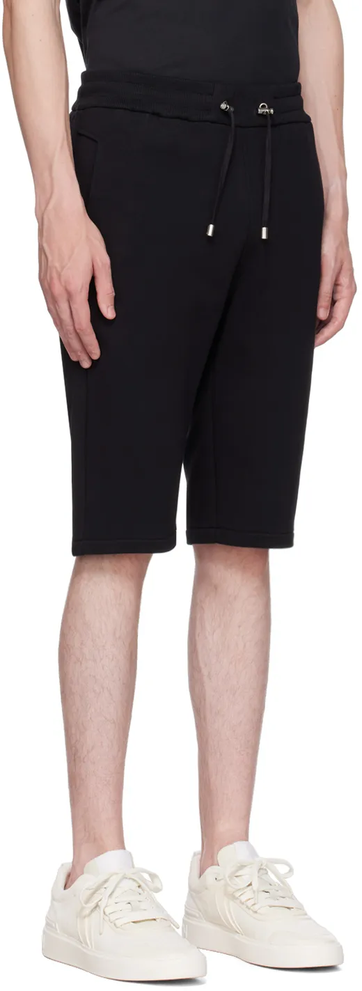 Drawstring Cotton Track Shorts