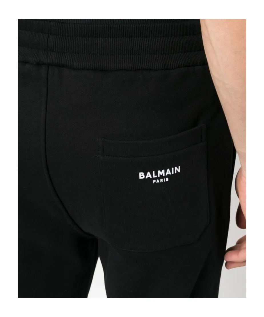Drawstring Cotton Track Shorts
