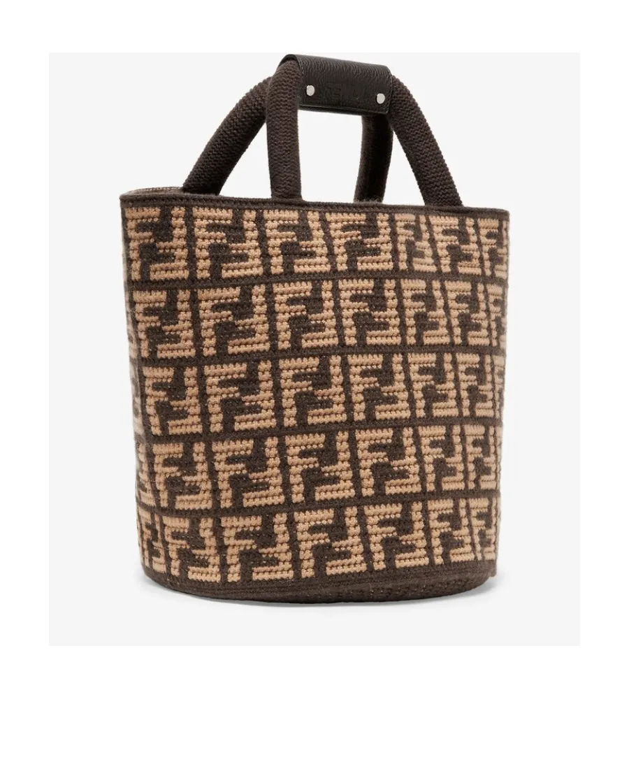 Brown Ff Cashmere Bag
