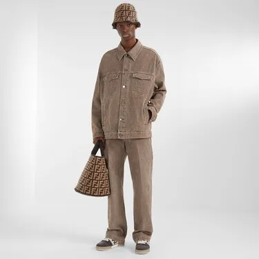 Brown Ff Cashmere Bag