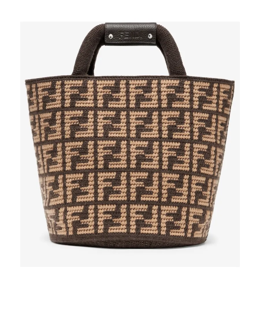 Brown Ff Cashmere Bag