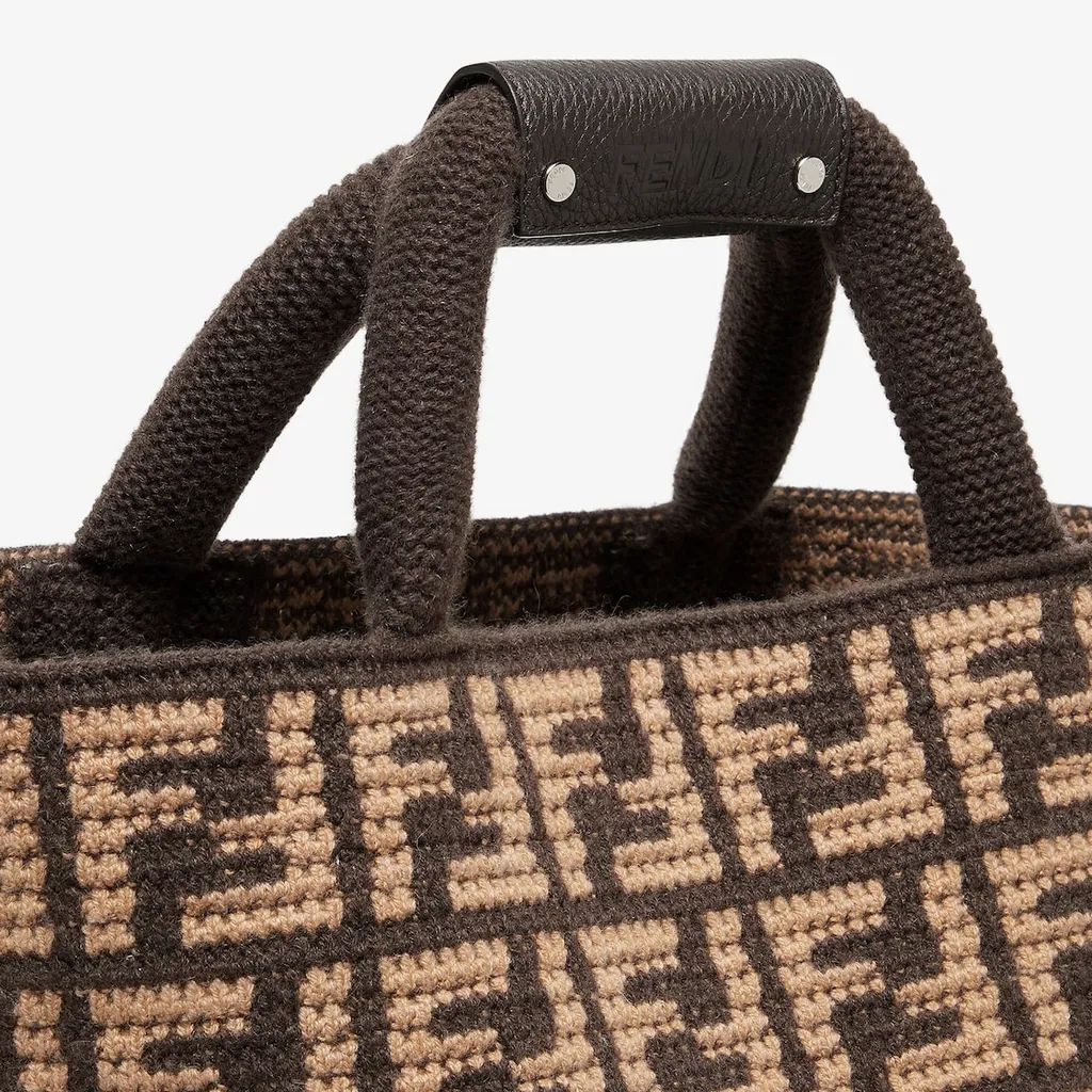 Brown Ff Cashmere Bag