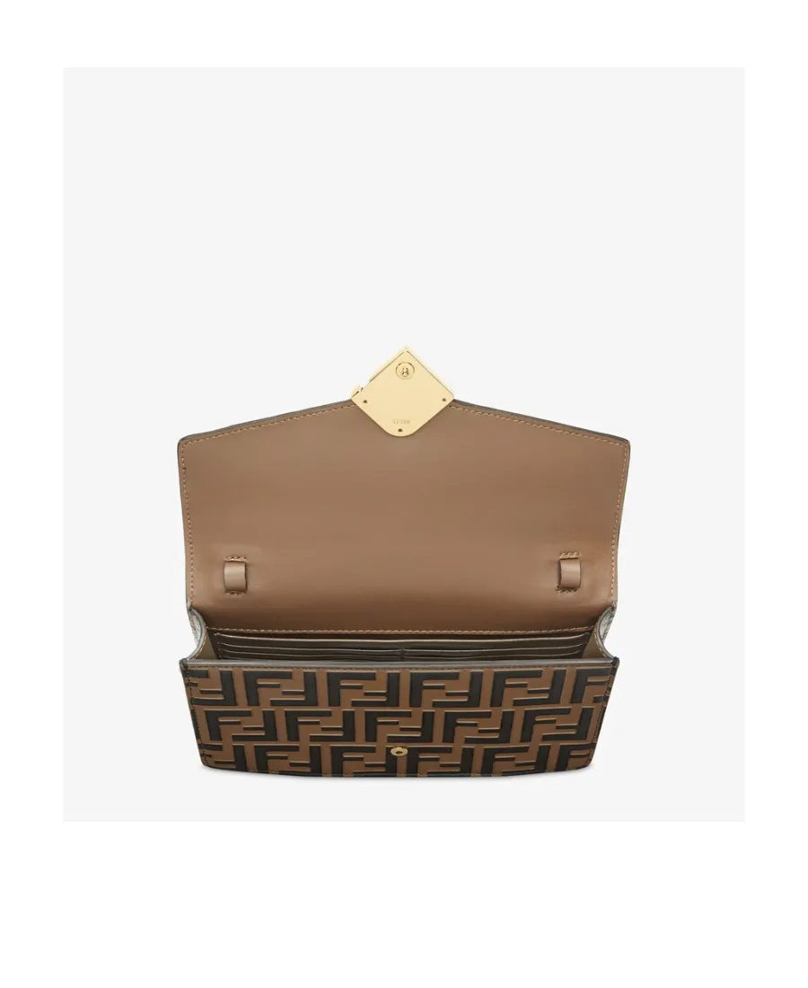 Fendi Ff Diamonds Chained Wallet