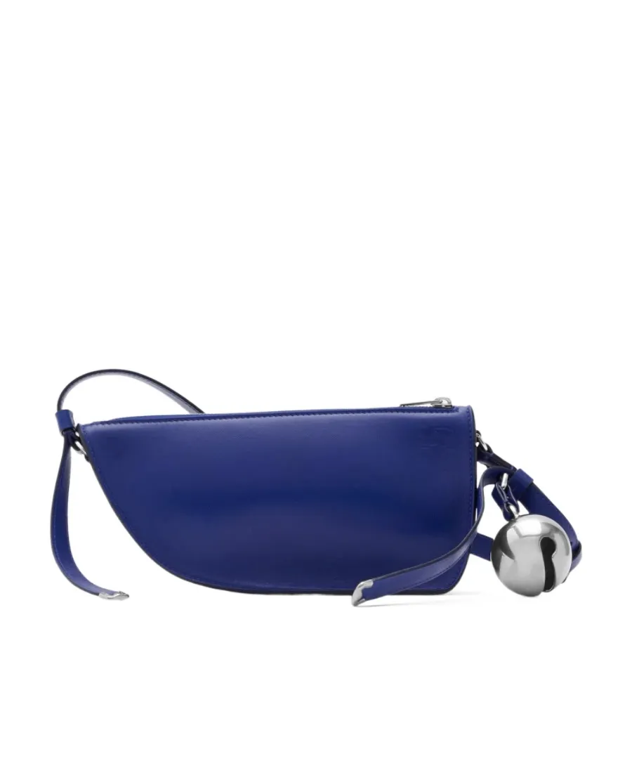Burberry Sling Shield Bell-Charm Zipped Shoulder Bag