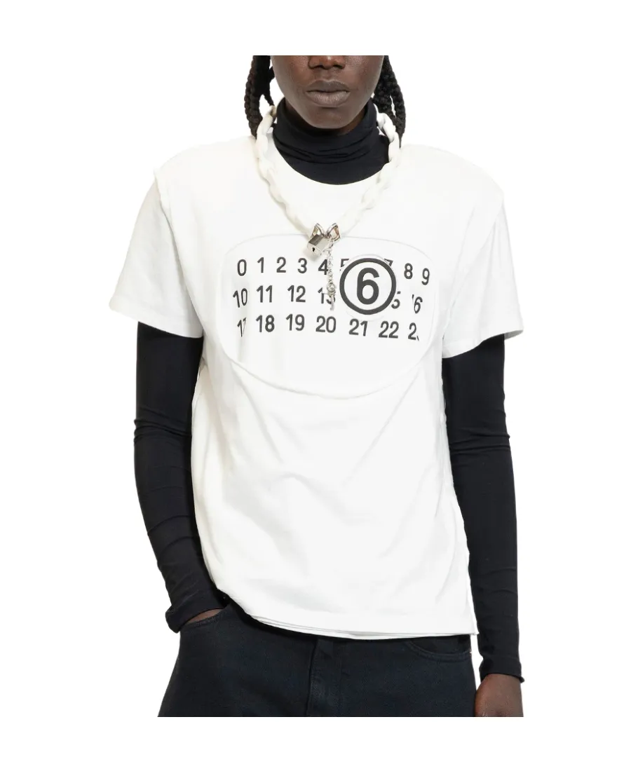 Mm6 Maison Margiela Short Sleeved Crewneck T-Shirt