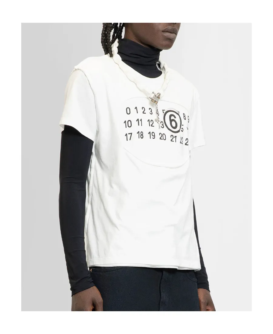 Mm6 Maison Margiela Short Sleeved Crewneck T-Shirt