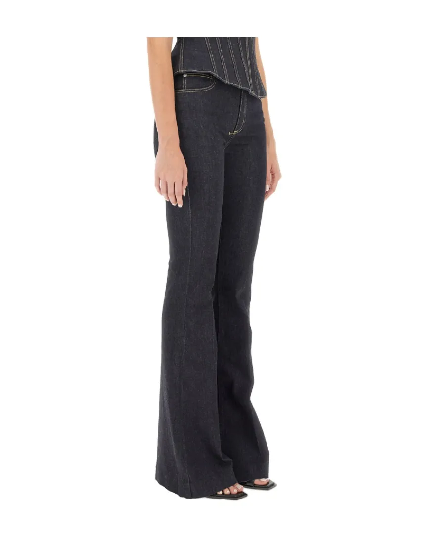 Alexander Mcqueen High-Waist Bootcut Skinny Jeans