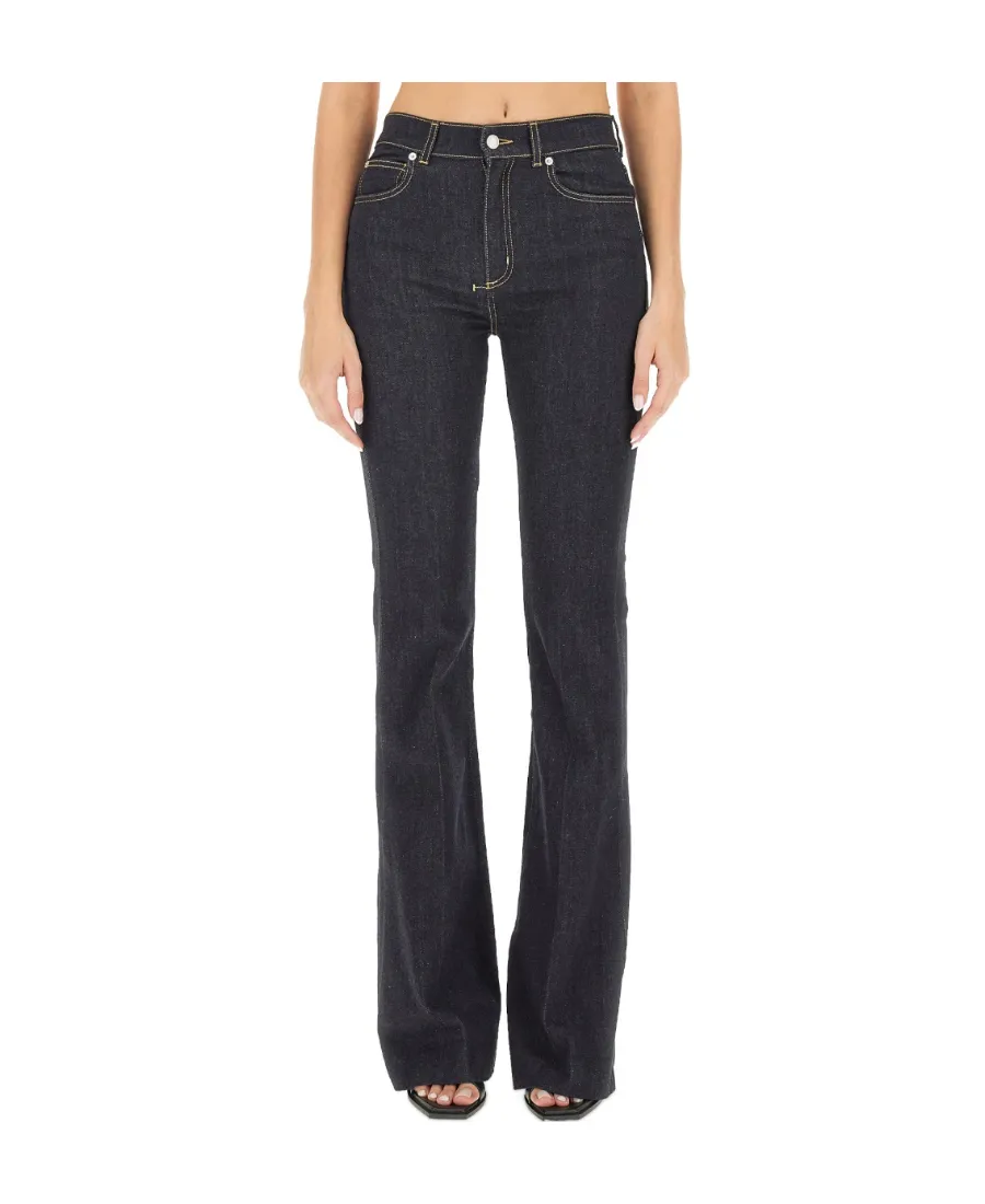 Alexander Mcqueen High-Waist Bootcut Skinny Jeans