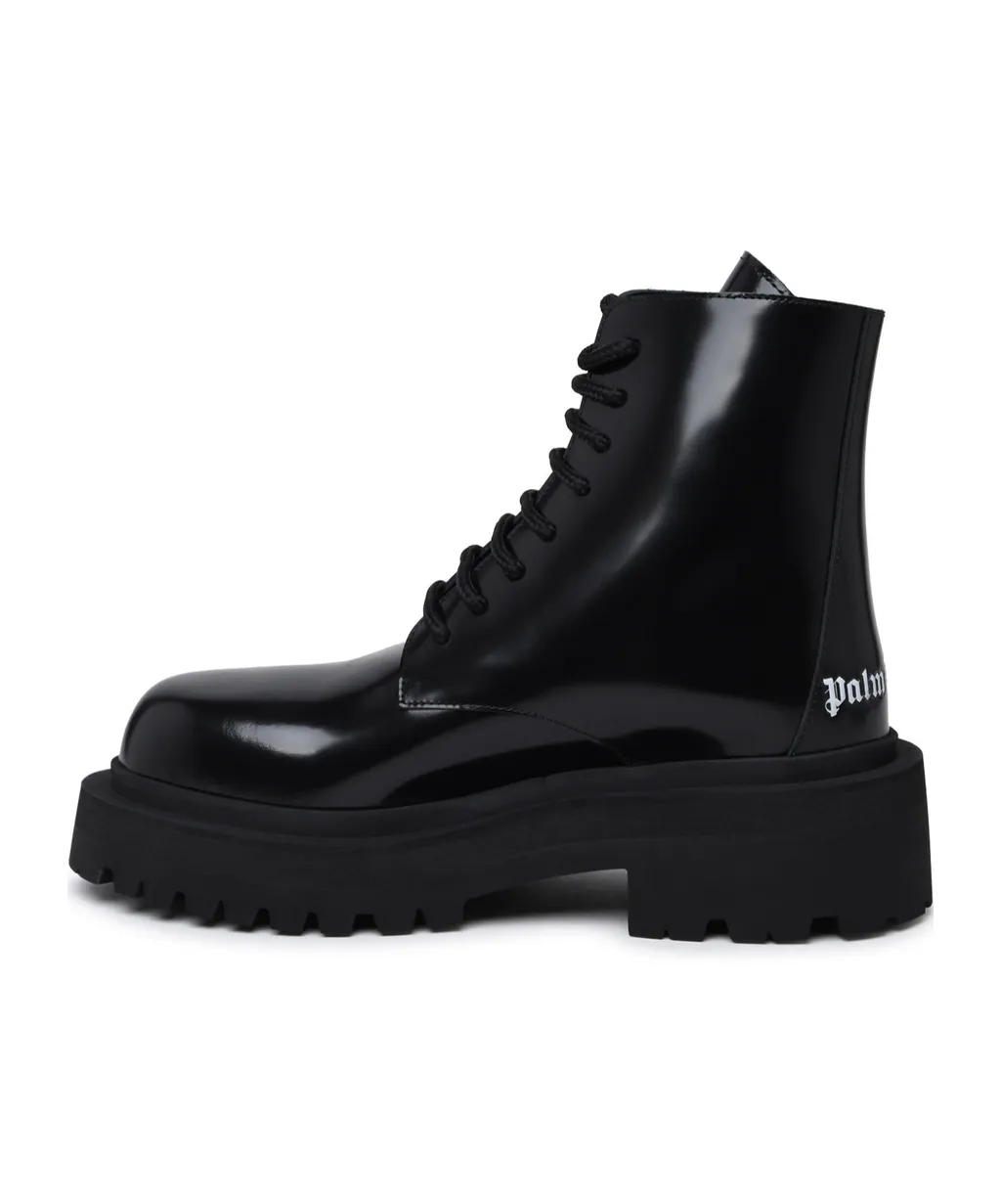 Palm Angels Logo-Printed Round Toe Boots