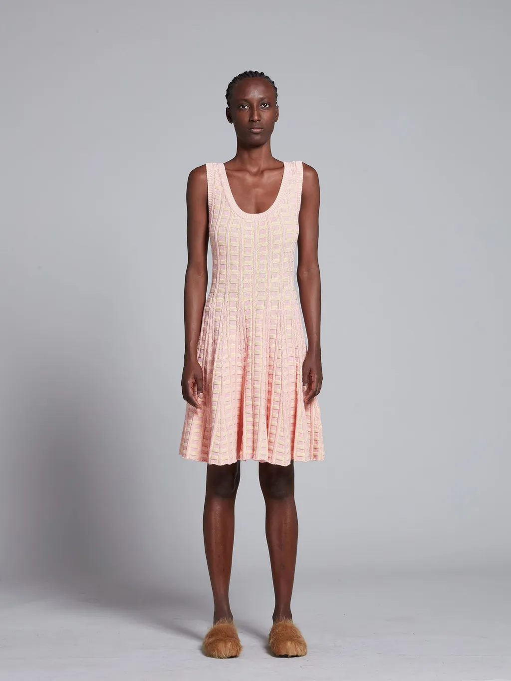 Scoop-Neck Cotton Dress