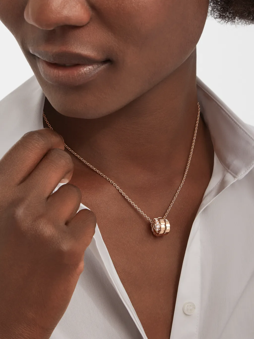 Serpenti Viper Logo Necklace