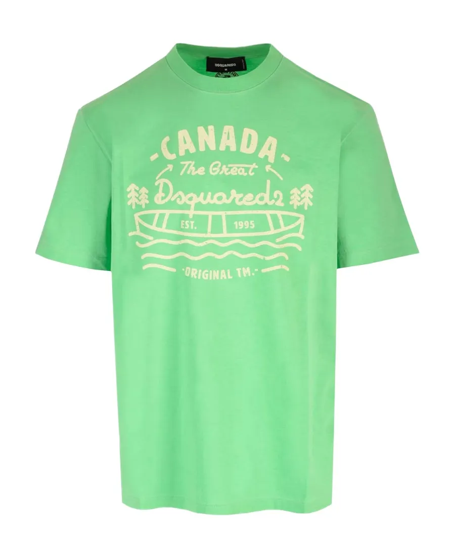 Dsquared2 Logo Printed Crewneck T-Shirt