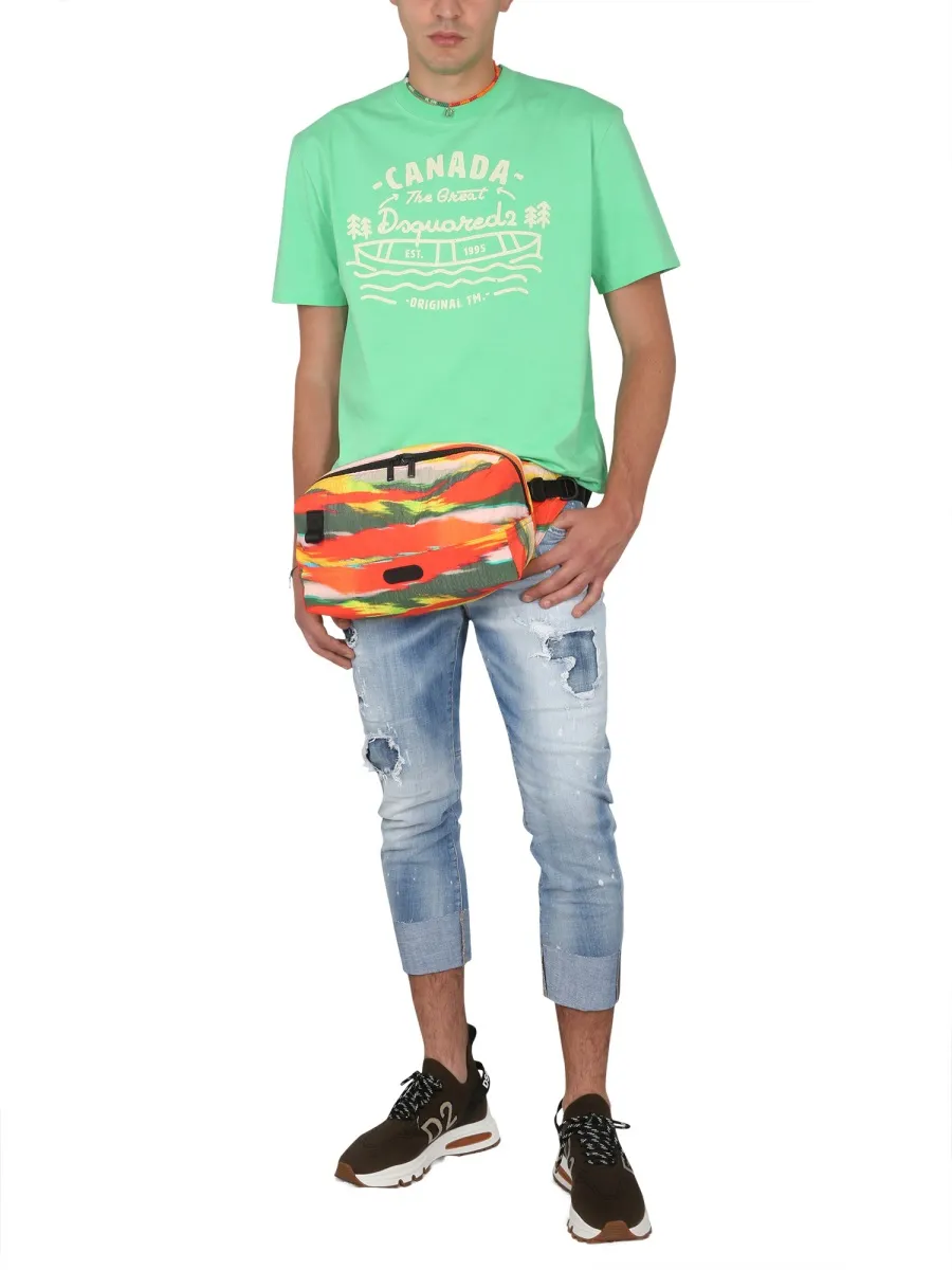 Dsquared2 Logo Printed Crewneck T-Shirt