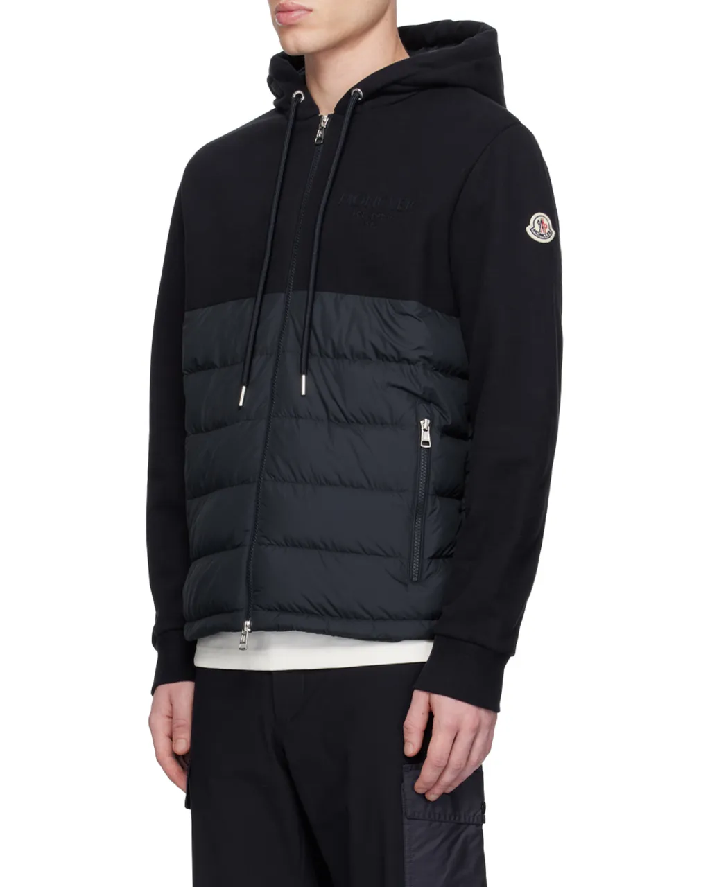 Moncler Logo Embroidered Padded Hoodie