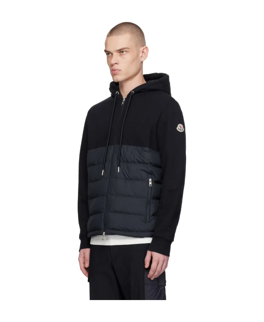 Moncler Logo Embroidered Padded Hoodie