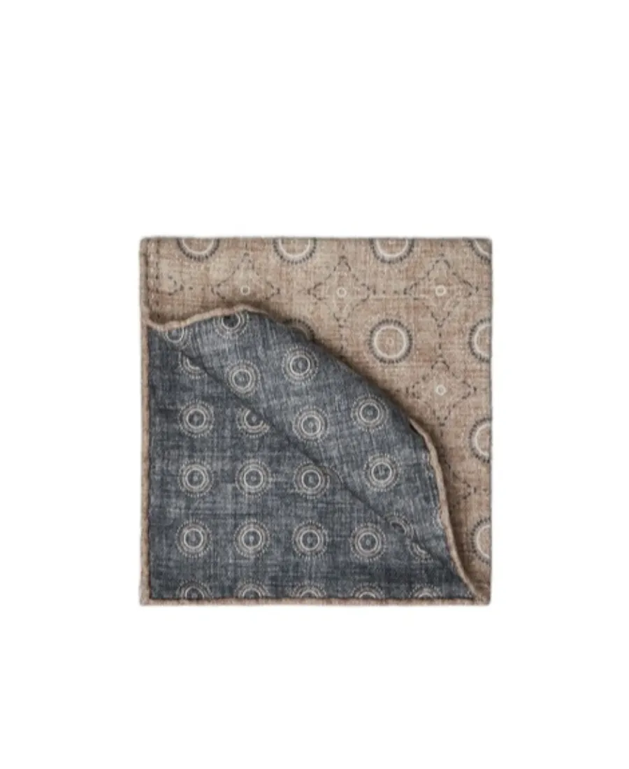 Geometric-Print Silk Scarf