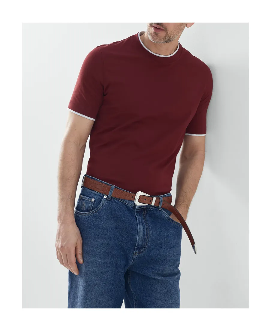 Crew-Neck Cotton T-Shirt