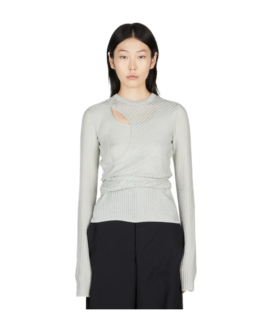 Ann Demeulemeester Cut-Out Knitted Top