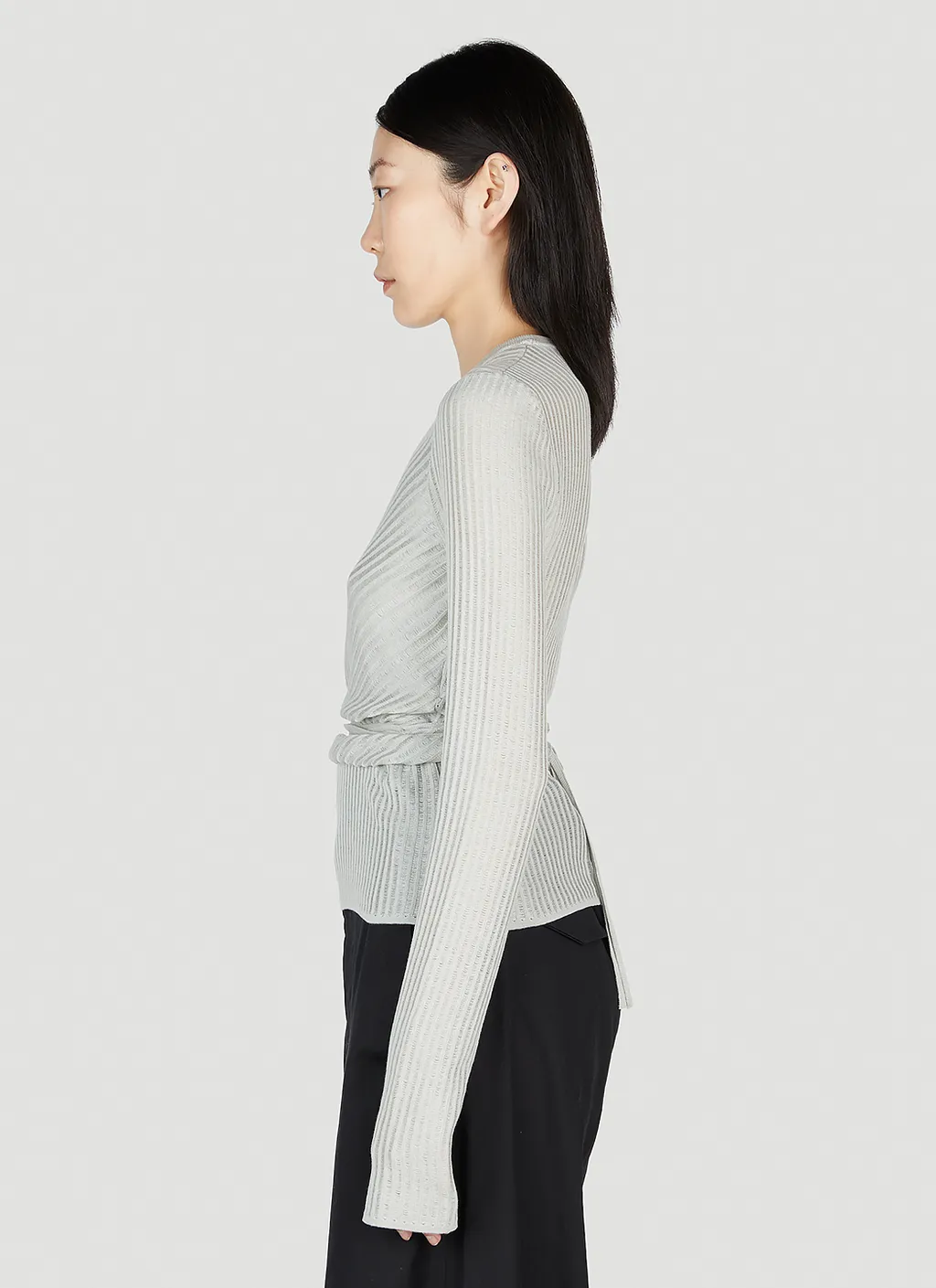 Ann Demeulemeester Cut-Out Knitted Top