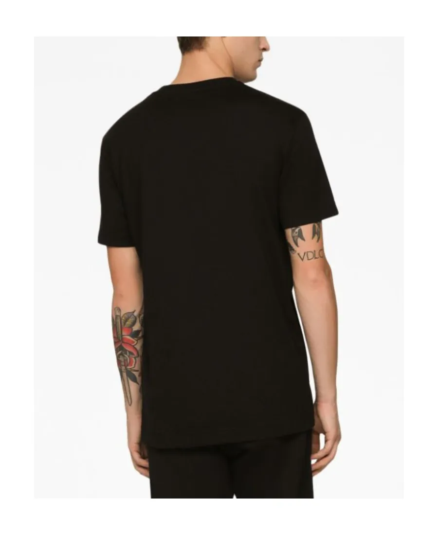 Dolce & Gabbana Logo Embroidered Crewneck T-Shirt