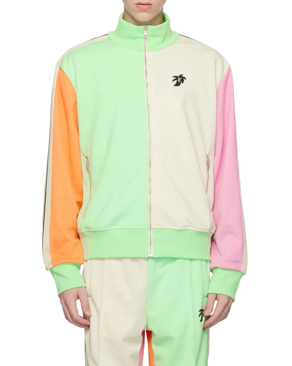 Palm Angels Colourblock Zipped Track Jacket