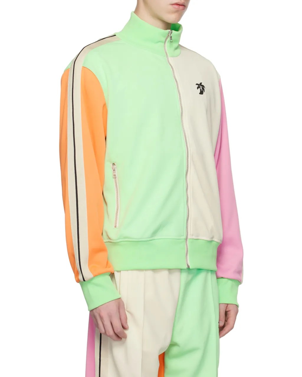 Palm Angels Colourblock Zipped Track Jacket