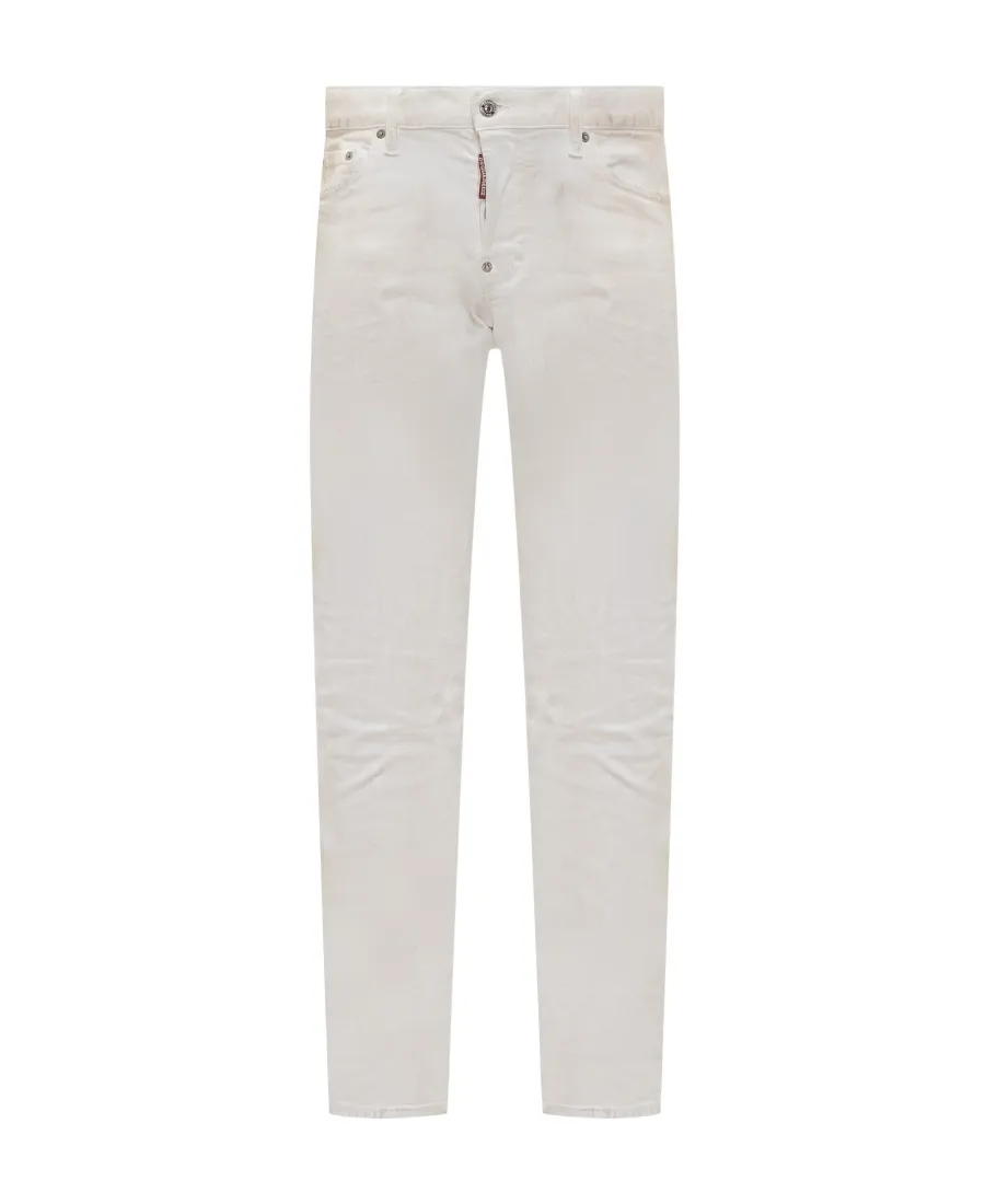Dsquared2 Paint Splatter Straight-Leg Skinny Jeans